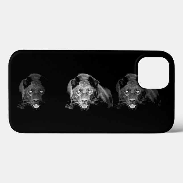 Coques Case-Mate iPhone Jaguar noir et blanc (Verso (horizontal))