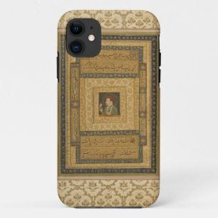 Coque iPhone 11 Jahangir tenant une image de Madonna, inscrib