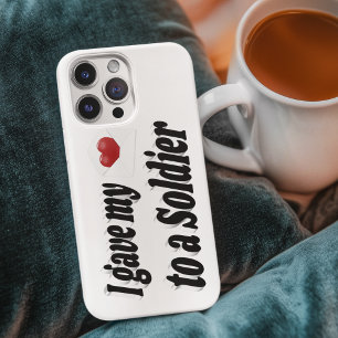 Case-Mate iPhone Case J'ai donné mon cœur à un soldat