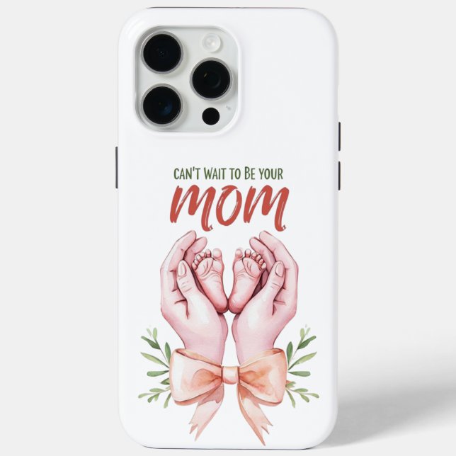 Coques Case-Mate iPhone J'ai hâte d'être ta maman (Verso)
