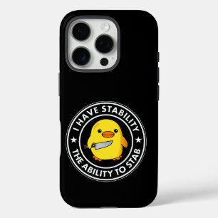 Coque iPhone 16 Pro J'Ai La Stabilité De Stab Funny