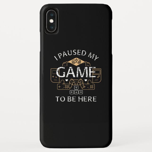 Coques Case-Mate iPhone J'ai mis mon jeu en pause pour être ici (Dos)