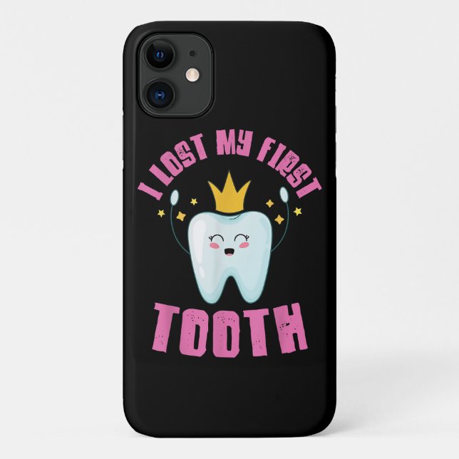 Coques Case-Mate iPhone J'ai Perdu Ma Première Dent Dents De Lait Enfant C (Dos)