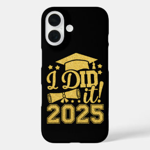 Coque Pour iPhone 16 J'ai Réussi 2025 Diplômé Promotion 2025