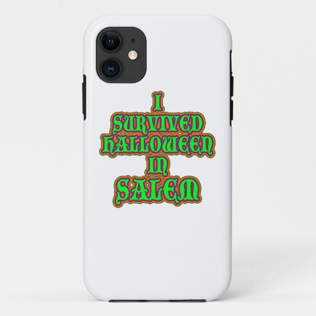 Coques Case-Mate iPhone J'ai survécu à Halloween à Salem (Dos)