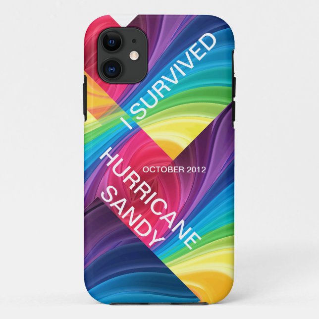 COQUES Case-Mate iPhone J'AI SURVÉCU À L'HURRICANE SANDY 2012 (Dos)