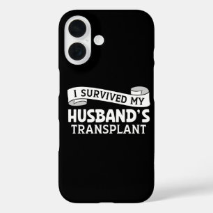 Coque Pour iPhone 16 J'ai Survécu Ruban pour la Receveuse de Transplant
