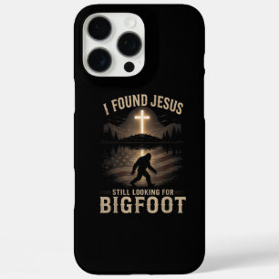 Coque iPhone 16 Pro Max J'ai trouvé Jésus qui regarde toujours Bigfoot ave