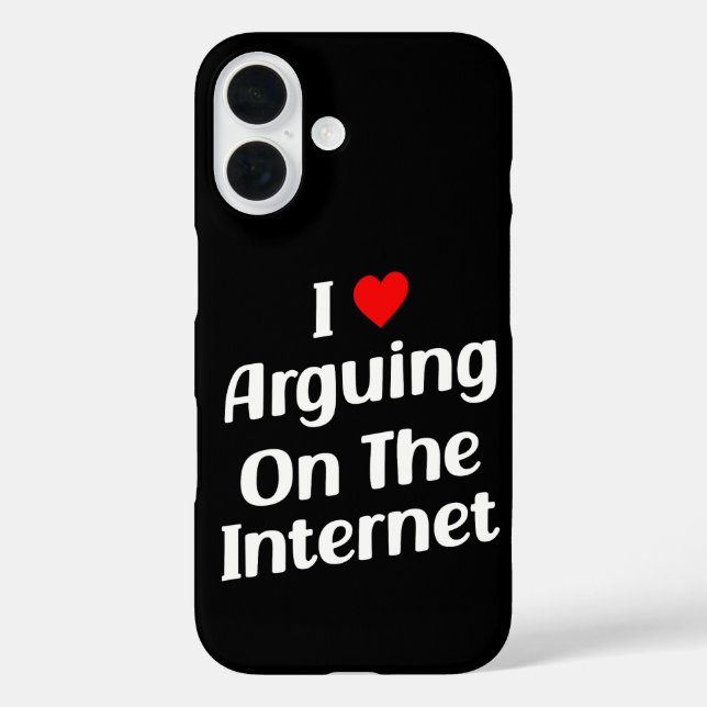 Coques Case-Mate iPhone J'Aime Argumenter Sur Internet Drôle Chroniquement (Verso)