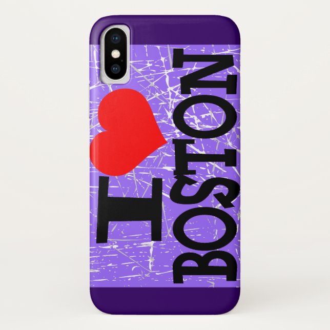 Coques Case-Mate iPhone J'aime Boston (Dos)