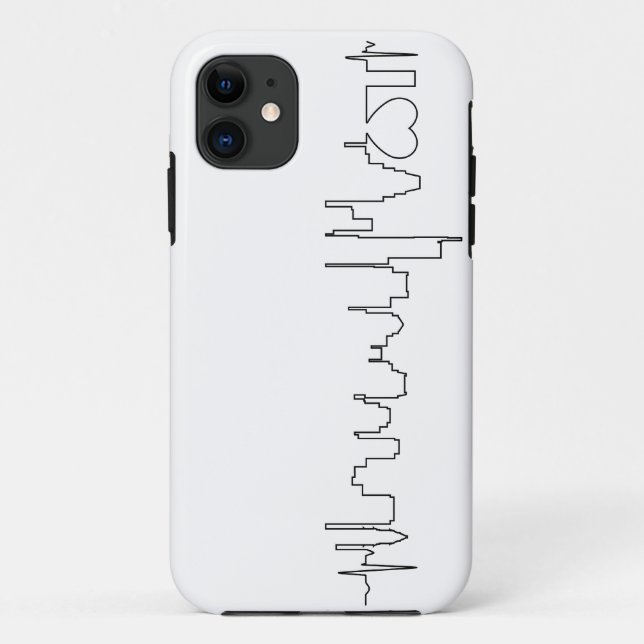 Coques Case-Mate iPhone J'aime Boston dans un style extraordinaire d'ecg (Dos)