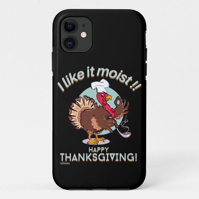 Coques Case-Mate iPhone J'AIME ÇA MOIST BON THANKSGIVING drôle dinde (Dos)