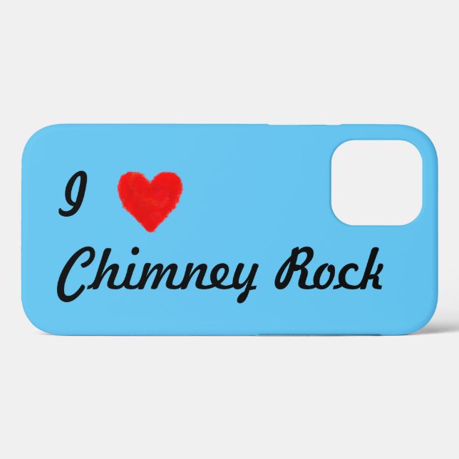 Coques Case-Mate iPhone J'AIME Chimney Rock (Verso (horizontal))
