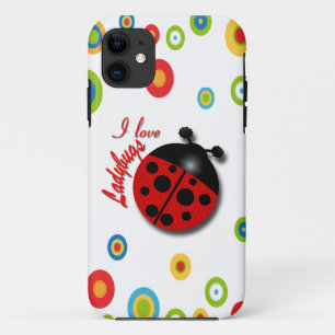 Coque iPhone 11 J'aime des coccinelles