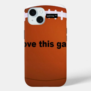 Coque Case-Mate iPhone J'aime footballs.png américain