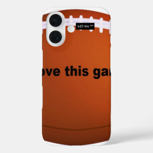 Coque Pour iPhone 16 J'aime footballs.png américain