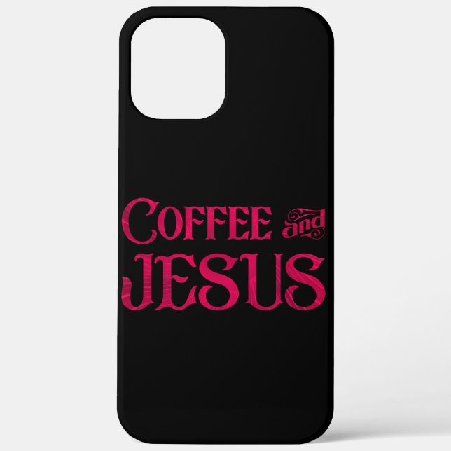 Coques Case-Mate iPhone J'aime Jésus & Café (Verso)