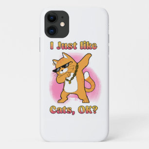 Case-Mate iPhone Case J'aime juste les chats, OK Chat qui dab