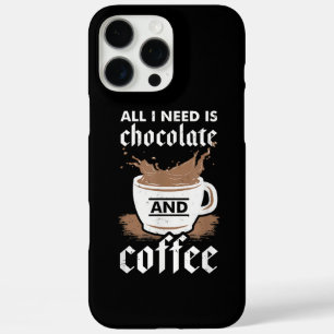 Coque iPhone 16 Pro Max J'Aime Le Chocolat Et Le Café