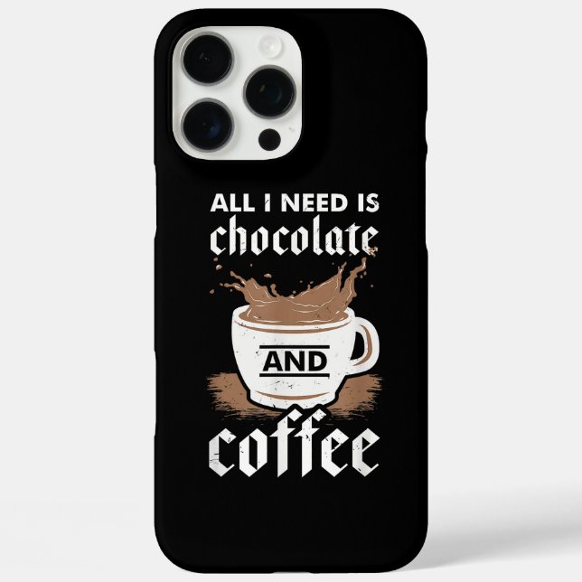 Coques Case-Mate iPhone J'Aime Le Chocolat Et Le Café (Verso)
