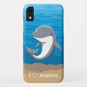 Case-Mate iPhone Case J'aime le dauphin de Bottlenose mignon de dauphins