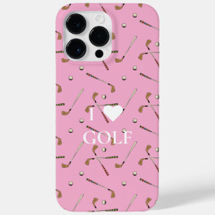 Coque Case-Mate iPhone J'aime le golf rose