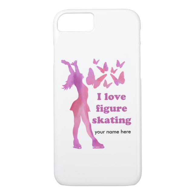 Coques Case-Mate iPhone J'aime le patinage artistique (Dos)