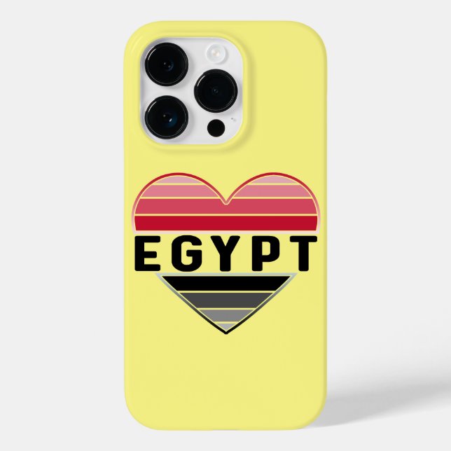 Coques Case-Mate iPhone J'aime l'Egypte, le coeur égyptien (Verso)