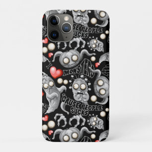 Case-Mate iPhone Case J'aime les monstres parce que les gens aiment les 