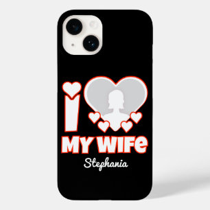 Coque Case-Mate iPhone J'aime ma femme personnalisé – Ajouter nom et phot
