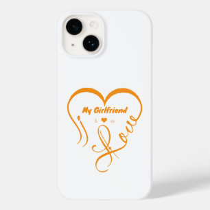 Coque Case-Mate iPhone J'aime ma petite amie - J'♥ Nous