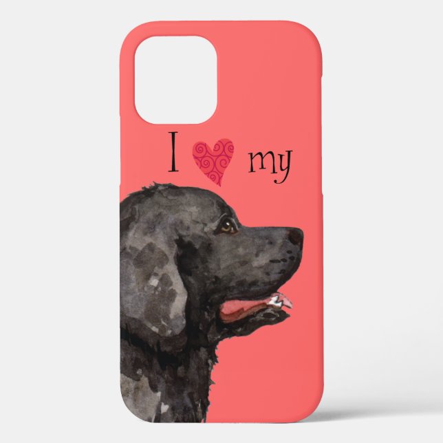 Coques Case-Mate iPhone J'aime ma Terre-Neuve (Verso)