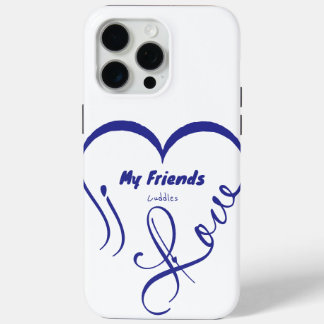 Coque Case-Mate iPhone J'aime mes amis - Câlins