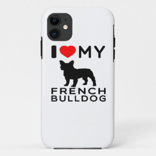 Etui iPhone Case-Mate J'aime mon bouledogue français