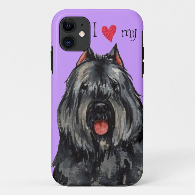 Coques Case-Mate iPhone J'aime mon Bouvier (Dos)