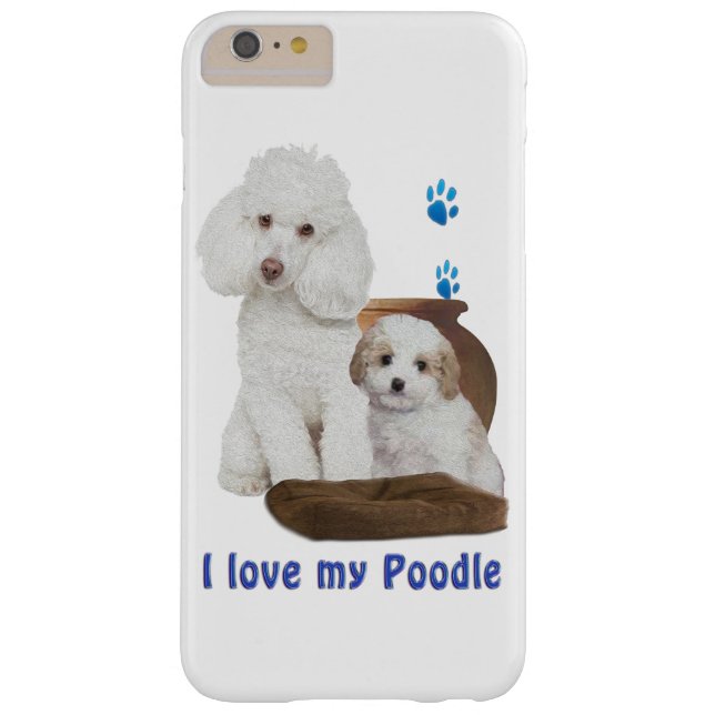 Coques Case-Mate iPhone J'aime mon caniche (Dos)
