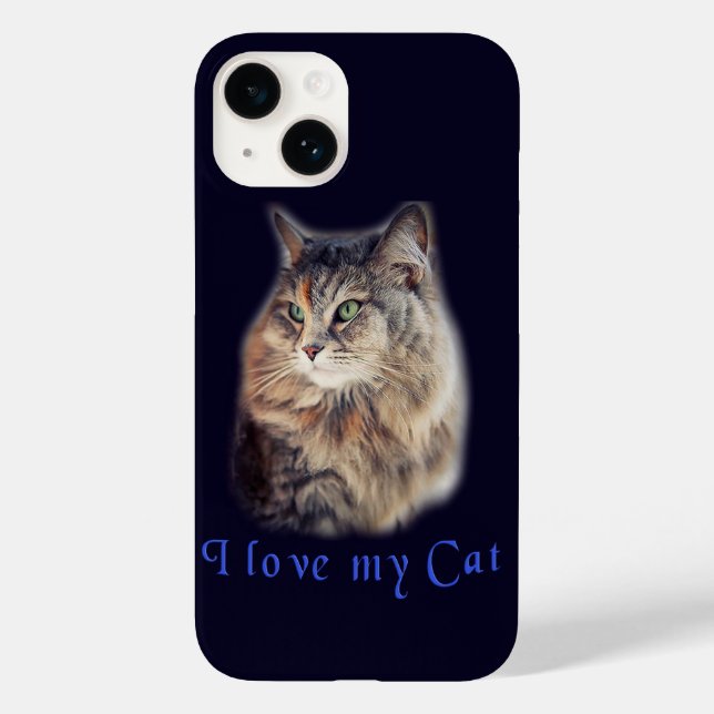 Coques Case-Mate iPhone J'aime mon chat (Verso)