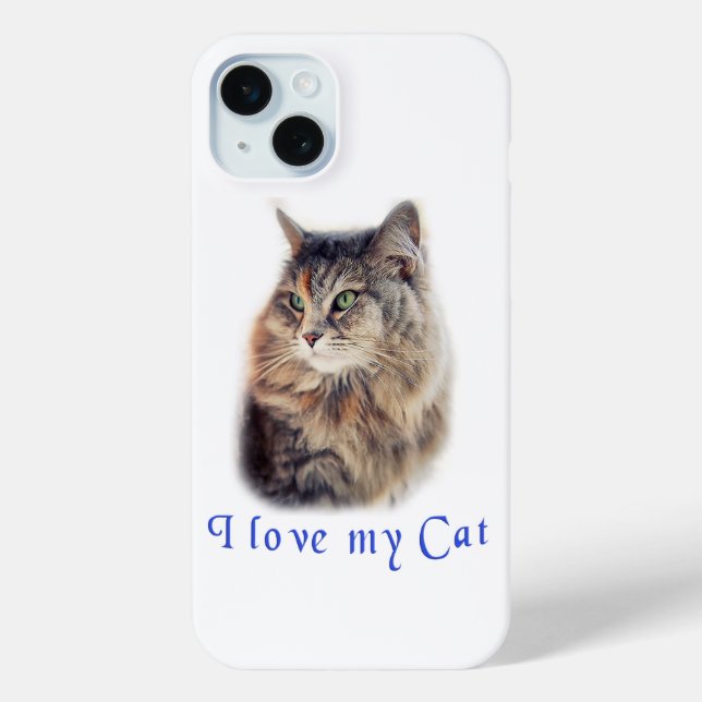 Coques Case-Mate iPhone J'aime mon chat (Verso)