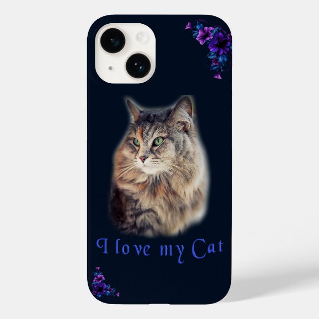 Coques Case-Mate iPhone J'aime mon chat (Verso)