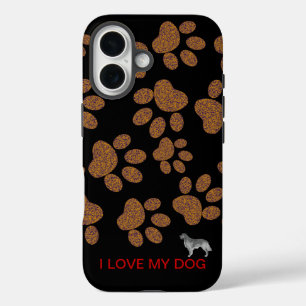 Coque Pour iPhone 16 J'aime mon chien