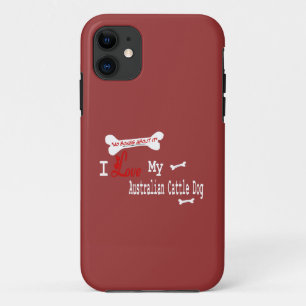 Coque Case-Mate Pour iPhone J'Aime Mon Chien De Bataille Australien