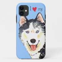 J'aime mon chien de traîneau