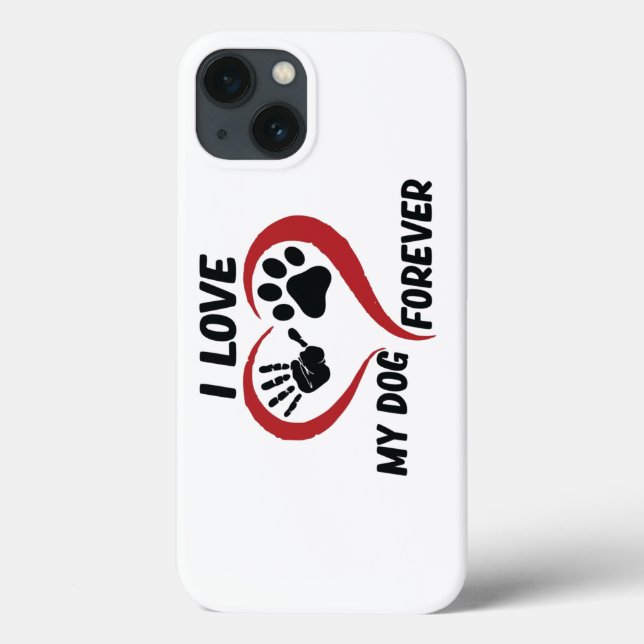 Coques Case-Mate iPhone J'aime mon chien jeter l'oreiller (Verso)