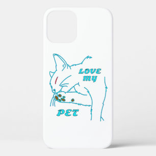 Case-Mate iPhone CASE J'AIME MON CUTE AQUA PET CAT