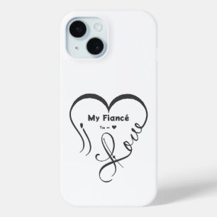Coque Case-Mate iPhone J'aime mon fiancé • Vous = ♥ 🫳🏻💍