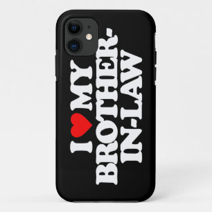 COQUES POUR iPhone J'AIME MON FRÈRE-EN-DROIT