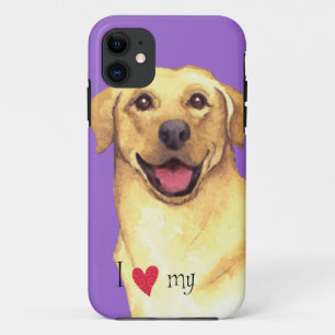 Etui iPhone Case-Mate J'aime mon laboratoire jaune