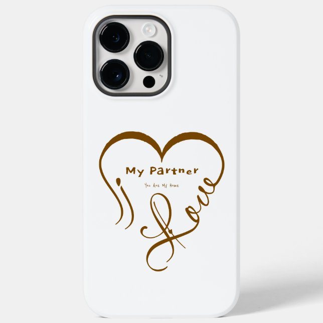 Coques Case-Mate iPhone J'aime mon partenaire - Vous êtes mon oreiller déc (Verso)