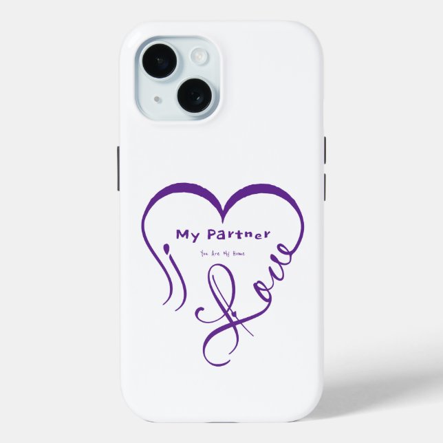 Coques Case-Mate iPhone J'aime mon partenaire - Vous êtes mon oreiller déc (Verso)