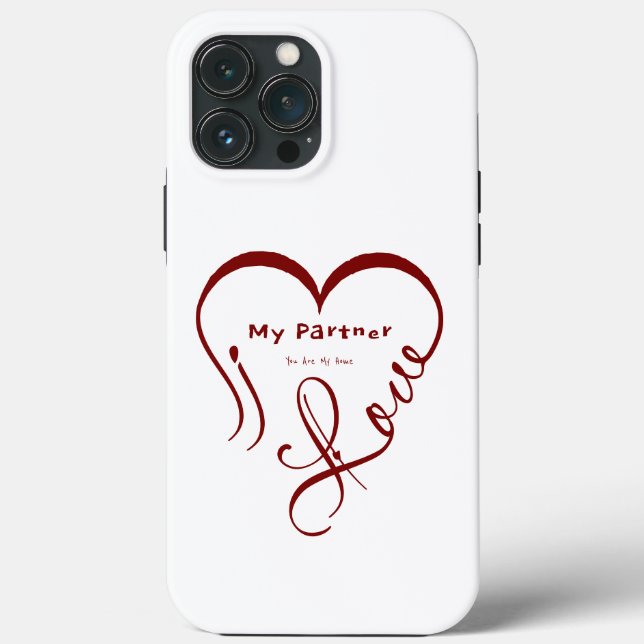 Coques Case-Mate iPhone J'aime mon partenaire - Vous êtes mon oreiller déc (Verso)
